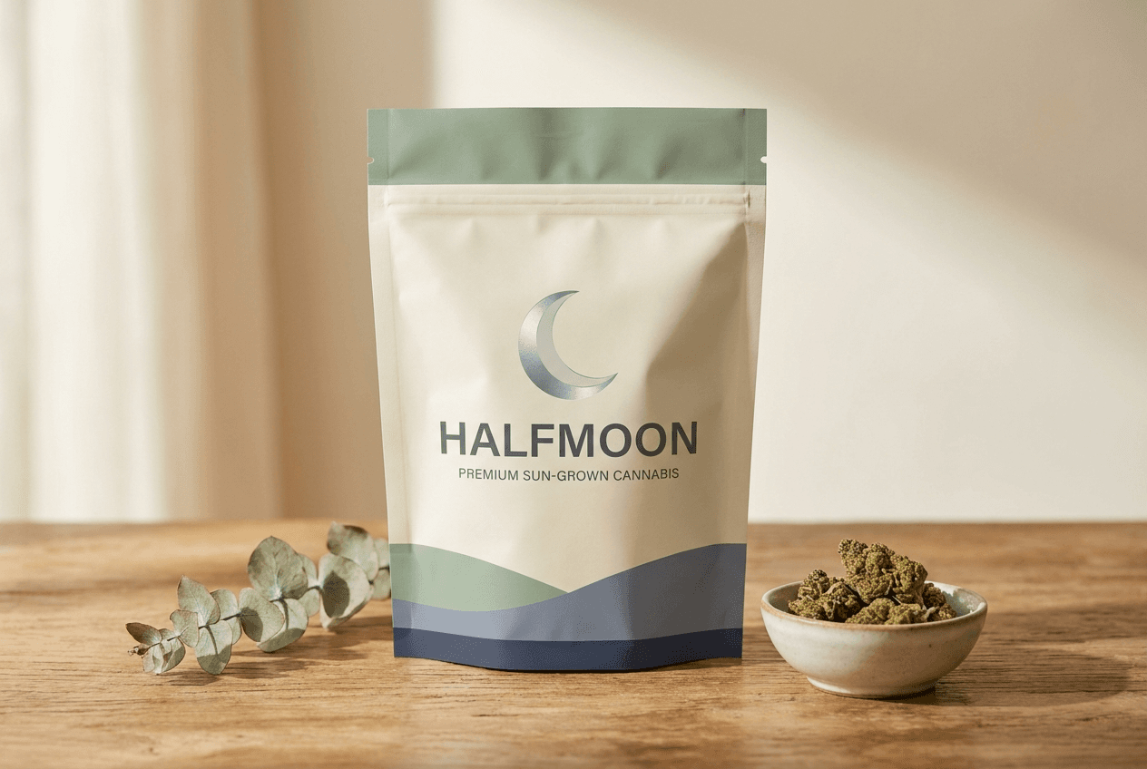 Halfmoon flower bag