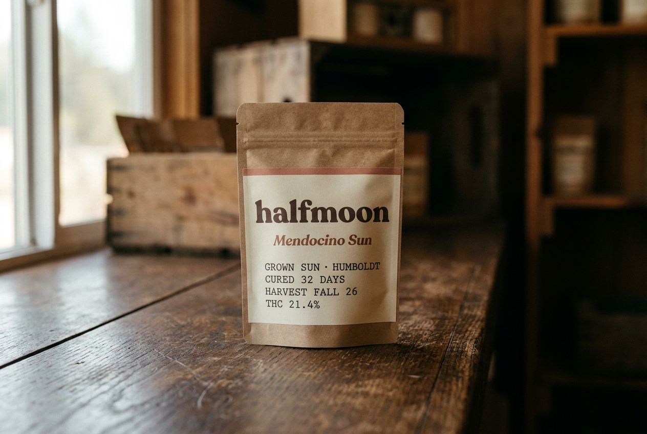 Halfmoon flower bag