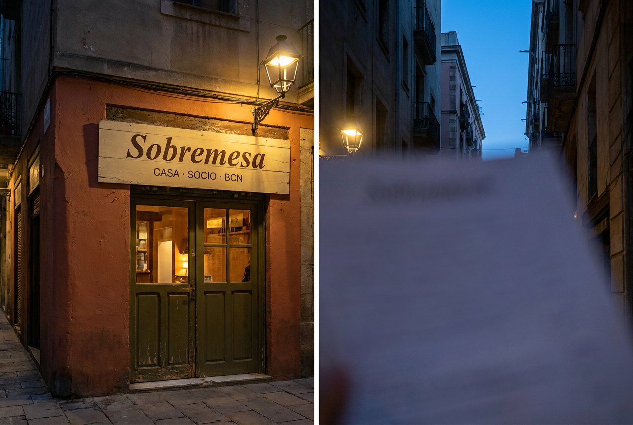 Sobremesa Barcelona entrance