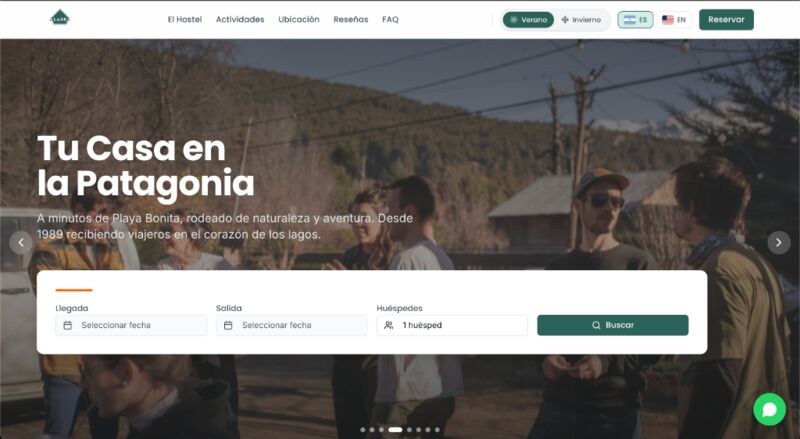 Website - Alaska Patagonia Hostel