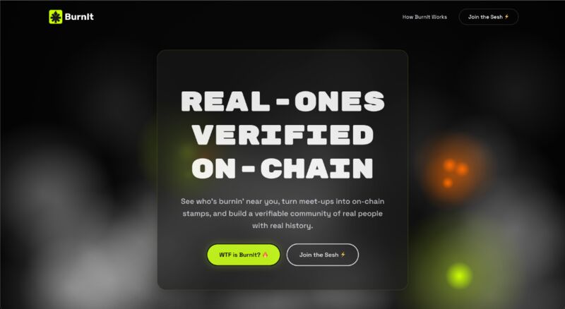 Landing - Web3 Proof of Attendance