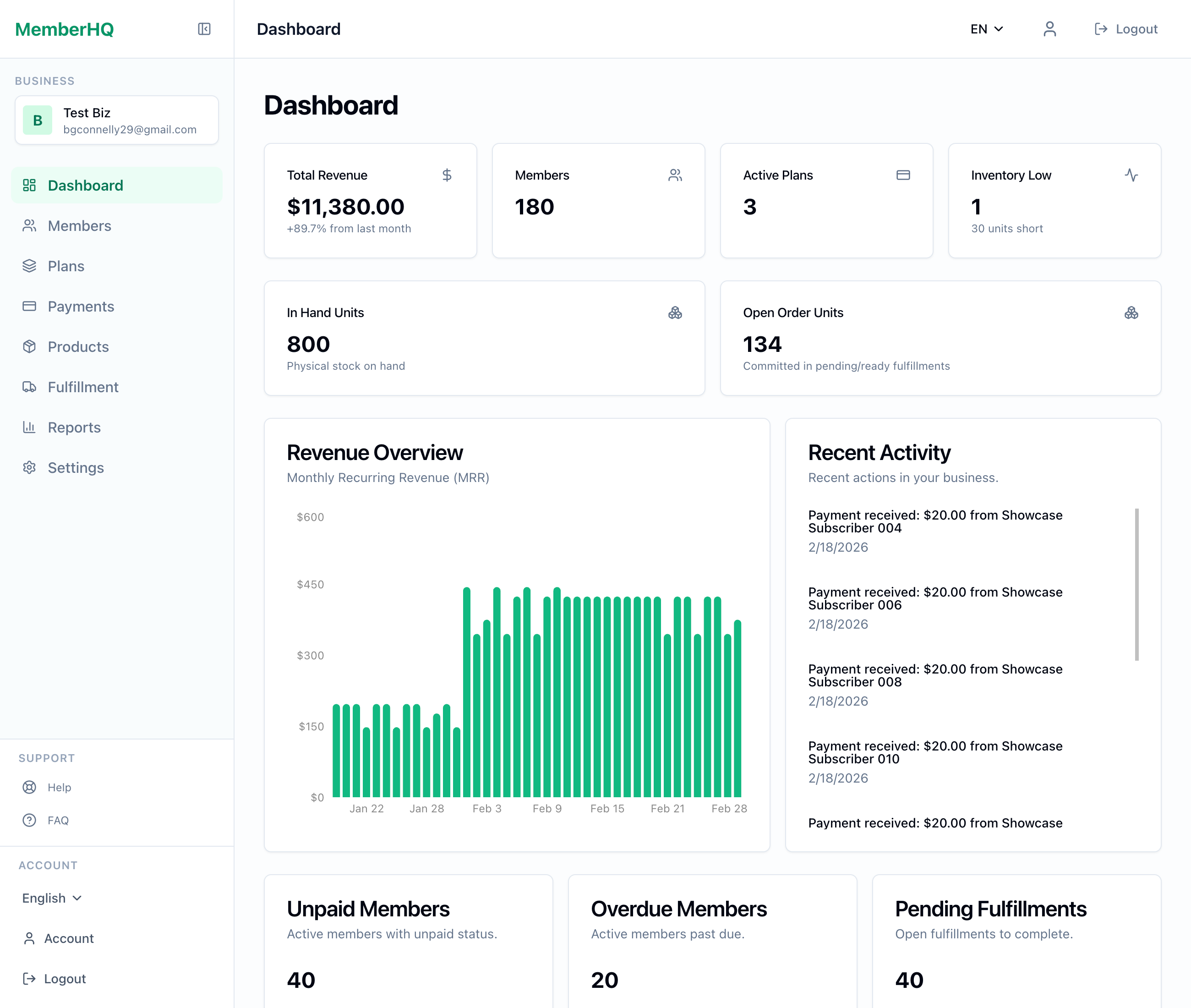 MemberHQ membership management platform