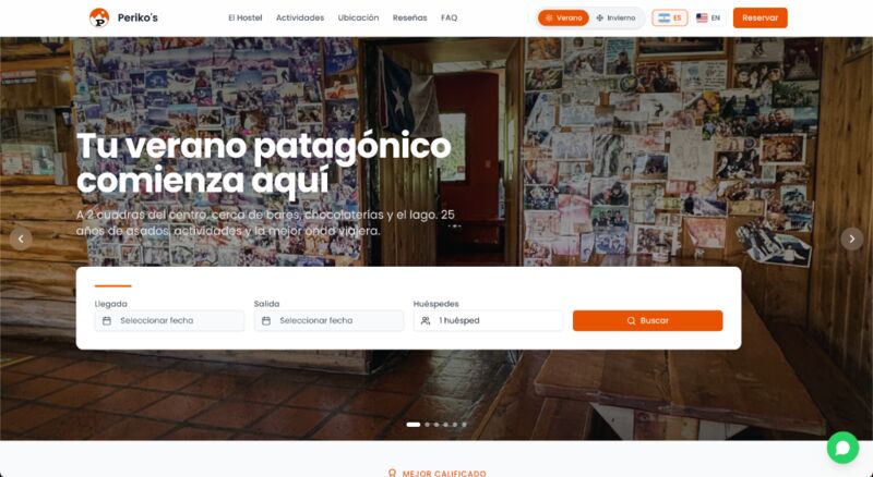 Website - Periko's Youth Hostel